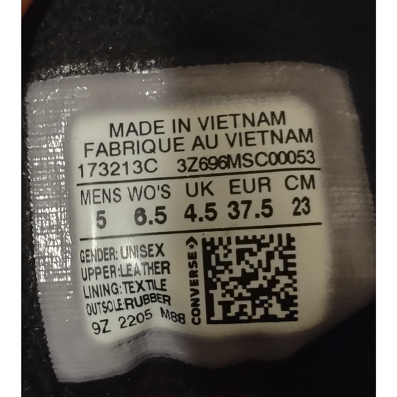 Converse Unisex Boot Chuck Taylor Hi Black/Black/Prime Pink 173213C Sz 5 M/6.5 W - Picture 10 of 10